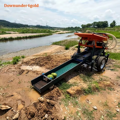 Long Service Life Portable Gold Shaker 5 Tons/Hour Gold Washing Plant with Integrated Power System for River Gold Mining