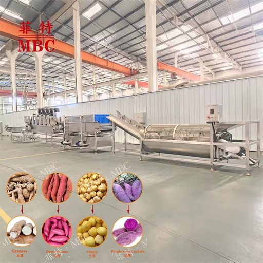 Cassava Cleaning and Processing Production Line Potato Carrot Radish and Sweet Potato Washer Washing Machine
