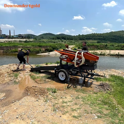 Precise Separation Mini Gold Shaker Wash Machine Sluice Box with Portable Operation for Fine Gold Capture