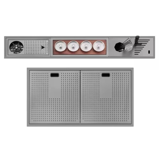 NODMA Modern Handmade 304 Stainless Steel Single Bowl Rectangular Sink Cup Washer Nano Multi-Functional Kitchen Coffee Shop Home