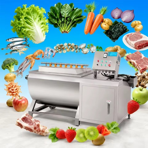 304 Stainless Steel Lettuce Onion Tomato Leaf Vegetable vortex Cleaning Machines Tipping Vortex Vegetable Washer