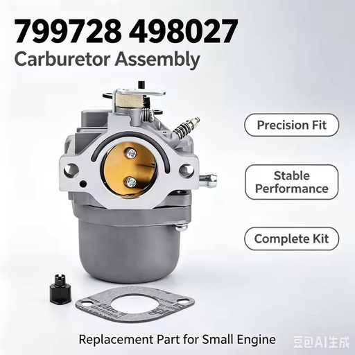 799728 498027 Carburetor Replacement for Briggs & Stratton 5HP 6.5HP Lawn Mower Generator Small Engine with Gasket & Adapter