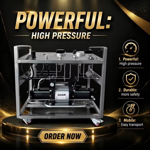 Customizable High Pressure 360bar Pneumatic Air Driven Gas Booster Pump Pressurized Transfer Filling Equipment