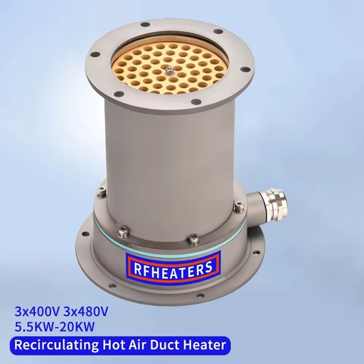 400V 11KW 15KW 17KW Tubular In-line Hot Air Duct Heaters Ducting Stainless Steel Generators Coffee Roaster Gene Heating element