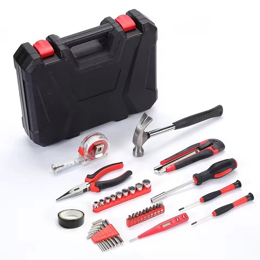 36-Piece Professional Household Repair Hardware Kit Hammer Wrenches Hand Tool Set for DIY Car Electrical Work Packaged in Bag