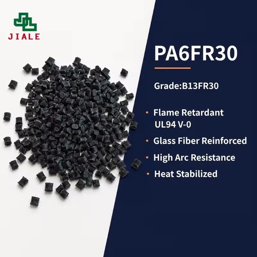Low Mold Corrosion PA6 GF30 V0 Halogen Free FR Nylon Pellets 30 Percent GF Non Red P for Electrical Injection Parts