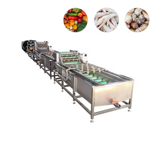 Industrial Automatic Multifunctional Fruit Vegetable Washer with Food Grade SUS 304 for Corn Agricultural Products Processing