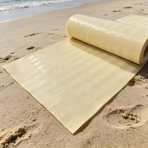 1.52m X 10m Portable Walkway Anti-slip Polyester Access Beach Mat Filter Mesh for Wheelchair