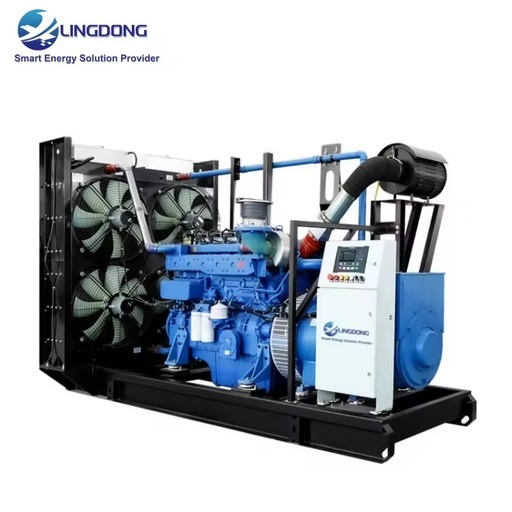 Silent Type 350kW Biogas Electric Generator Set Water Cooled 430kVA Stamford Generator AVR Yuchai YC6TD550N-D31 for Farm Manure