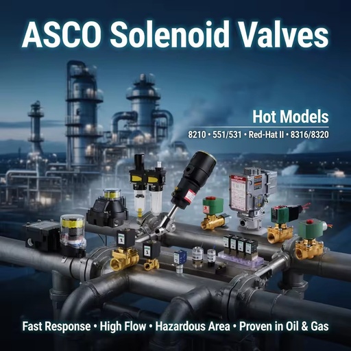 Emerson ASCO Solenoid Valve 8210 8320 8342 551 Directional Valve Air Gas Water Fluid Control Valve Electric Solenoid Valve Parts