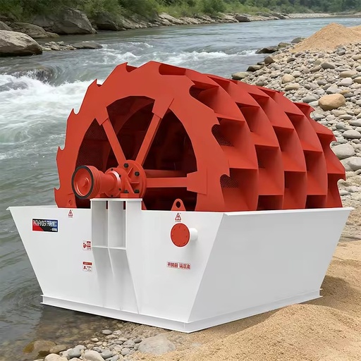 Wheel Bucket Sand Washing Machine with AC Motor and Pump 20-180T/H Capacity for Muddy Sand and Gravel Cleaning