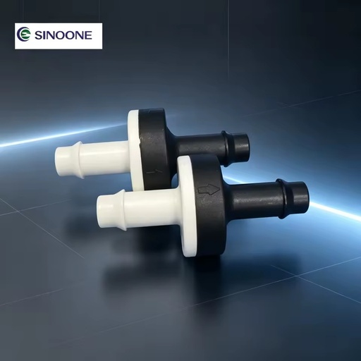 1/8 In-3/8 in ABS Silicone Diaphragm Check Valve Water Flow Control Check Valve Small Barbed Non Return Valve with Silicone Seal