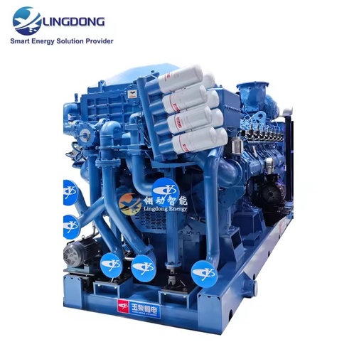 1500kW 1.5MW Biogas Engine Generator Set 3 Phase AC 1875kVA Brushless Alternator Yuchai YC16VCN for Power Generator Station