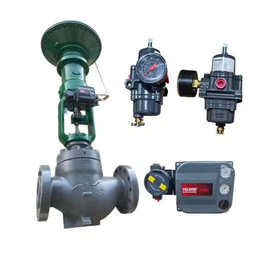 Emerson Fisher Valve Parts Supplier Fisher DVC6200 Valve Positioner 67CFR Filter Regulator Asco Solenoid Valves Stock Supplier