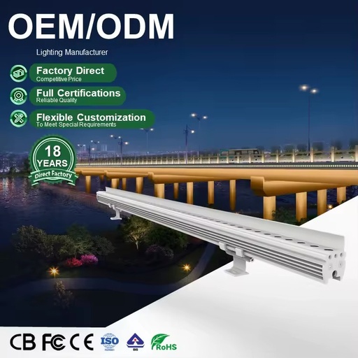 Wall Washer Light High Quality 12W LED Wall Washer Light 12pcs RGBW Evenly Lit Wash Building Facade Stage Backdrop