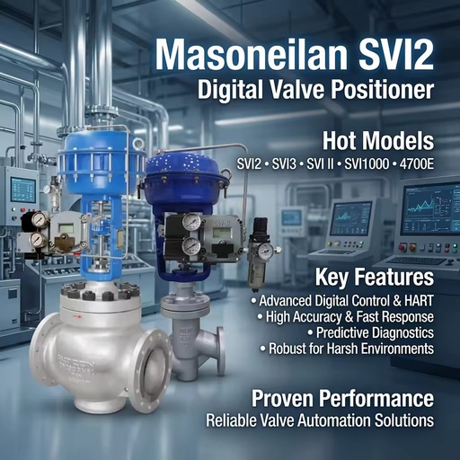 New Original Valve Poitioner SVI2 SVI3 4700 SVI1000 Stock OEM Pneumatic Control Valve Control Valve Price