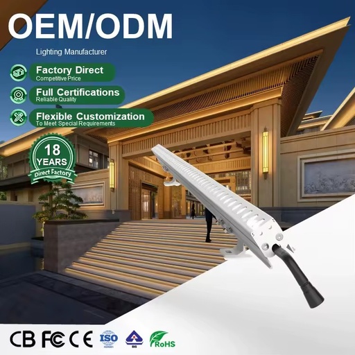 DMX512 RGBW LED Wall Washer Light Wall Washer Lamp for Landscape Building Facade Commercial Decor Lighting