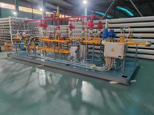 Natural Gas/LPG/Propane Helium Argon Wellhead High-Pressure Industrial Gas Filtration Metering Regulating Reduction Skid