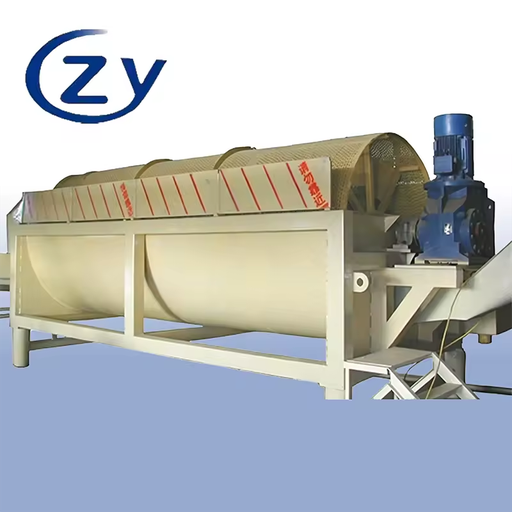 Food-Grade Stainless Steel Rotary Cassava Peeler for Hygienic Raw Material Processing