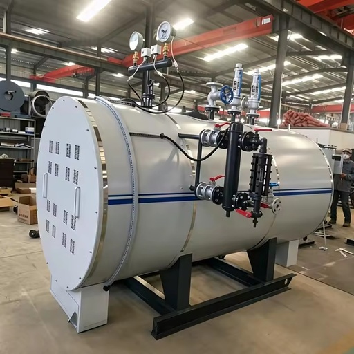 Horizontal Fire Tube Pressure 50kg/h 150kW 2.8MW Automatic Electric Steam Boiler for PLC Control for Food Processing Plant