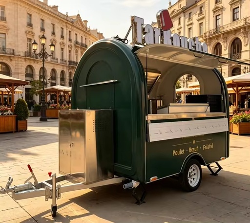 Easy Operation CE Certified Fiberglass Restaurant Snack Food Food Trailer Fast Food Trailer