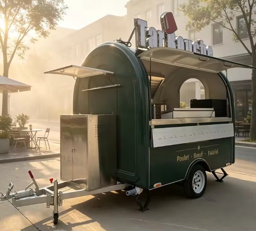 High Productivity CE Certified Fiberglass Food Beverage Service Fast Food Trailer Towable Food Trailer