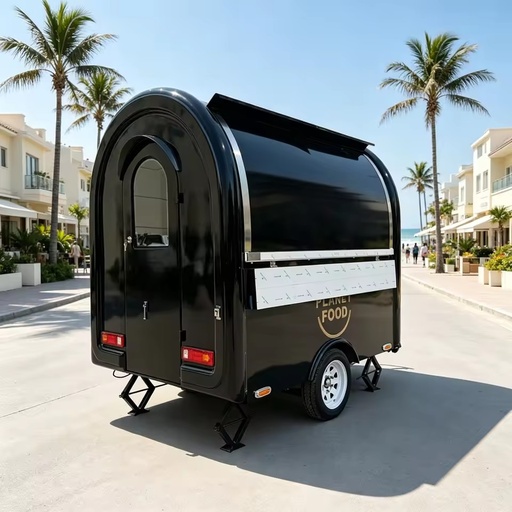High Productivity CE Certified Fiberglass Galvanized Sheet Coffee Cart Ice Cream Truck for Advertising
