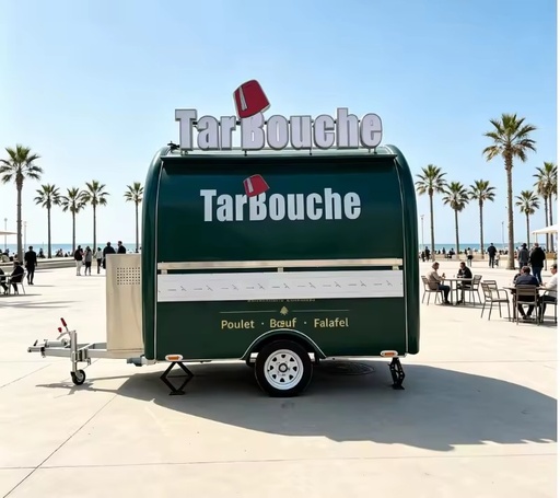 High Productivity DOT FMVSS Certified Fiberglass Food Vending Retail Ice Cream Truck Hot Dog Cart