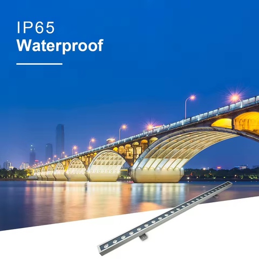 Aluminum IP65 Linear LED Wall Washer 9W 18W 24W 36W 48W 108W Outdoor Building City Color Facade Light DMX512 Control