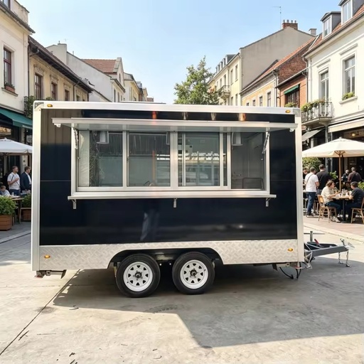 Easy Operation CE Certified Galvanized Sheet Outdoor Use Farm Use Ice Cream Truck Towable Food Trailer