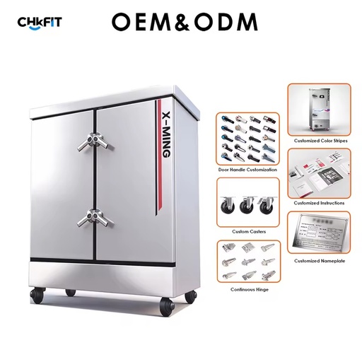 Professional Commercial Electric 24 Tray Rice Steaming Cabinet Food Steamer Machine for Food Processing