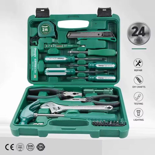 Factory Direct Wholesale Chrome Vanadium Steel GS Certified Household Hardware Tool Set for Carpenter Manual