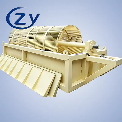 Stainless Steel Rotary Peeler for Cassava Tubers in Food-Grade Starch Processing Applications
