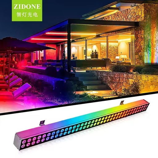 36W Dmx512 Control IP65 Outdoor Wall Mounted Light RGB RGBW Linear Led Wall Washer Light