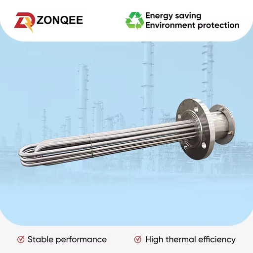 Customized 20KW 30KW 50KW Large Power Incoloy 800 Industrial Steam Generator Tank Heating Element Flange Tubular Heater