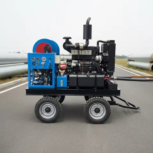 New 53KW Diesel Engine Industrial High Pressure Washer Cold Water Heavy Duty Sewer Cleaner Drain Jetter Sewer Pipe Dredge