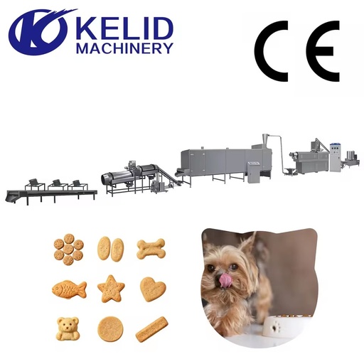 Multifunction Large Capacity Energy-saving High Quality Crispy Puffed Texture Customized Pet Dog Feed Cat Food Production Line