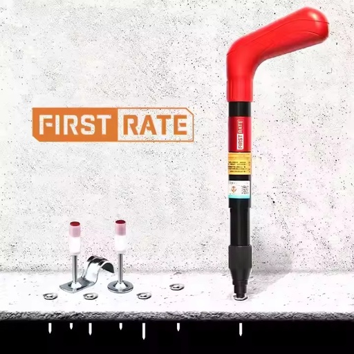 All-Metal Silent Mini Nail Gun - Handheld Concrete/Wall Fastening Tool with Coil Nails, Mute Ceiling/Steel Installation