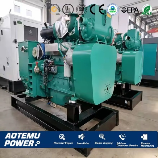100kw Eco-Friendly Marine Diesel Generator Set with PLC Core Components Equipped with a Well-known Brand Engine