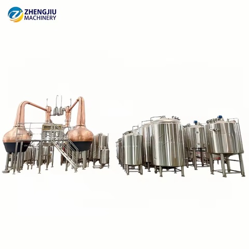 ZJ 1700+2000L Copper Pot Still and Brewing Fermentation Equipments for Distillery Turnkey Project Service
