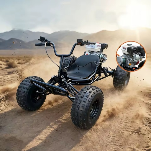 2026 All Terrain Gas Powered Go Kart 212cc Four Stroke 8 Inch Tire Adult Recreation