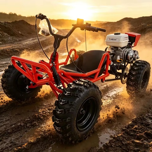 8 Inch Tire 212cc Four Stroke Gasoline Off Road Go Kart Adult All Terrain Racing