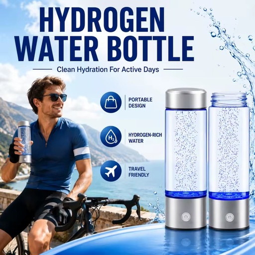 Trending Product 1200PPB SPE/PEM Rich Hydrogen Water Bottle Portable Water Filter Hydrogen Rich Water Generator Bottle