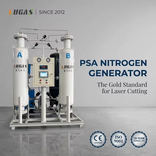 On-site PLC-Controlled PSA Nitrogen Generator System for Laser Cutting 99.99% High Purity Nitrogen Gas Stable Output Performance