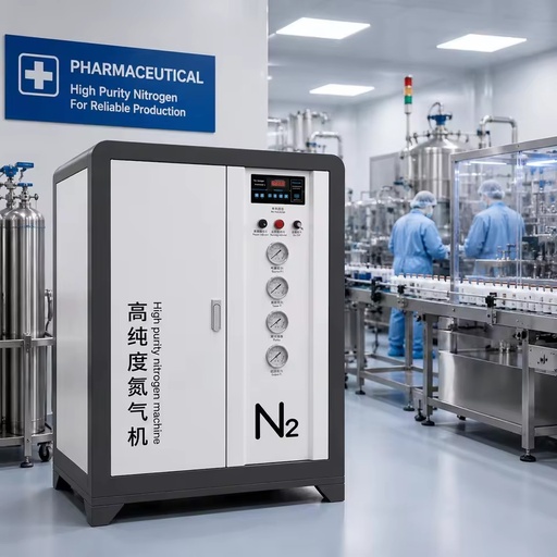 Cabinet Automatic 5m³/h PSA Nitrogen Generator for Medical Raw Material Storage Tank Blanketing System CE/ISO Certified