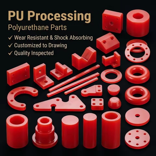 PU Polyurethane HDPE PTFE Engineering Plastic Sheets Rods Tubes CNC Machined Parts Multi-Color Custom Size Diameter 10mm-300mm