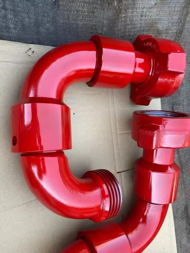 API 1502 Forged Swivel Elbow High Pressure NPT Thread, Anti-Corrosion Painted Oilfield Manifold Fitting