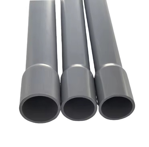 Hot Selling ASTM Schedule 40 & 80 PVC Conduit Pipes 1/2\"-6\" Electrical Tube Socket Glue Connection Moulding Processing Service