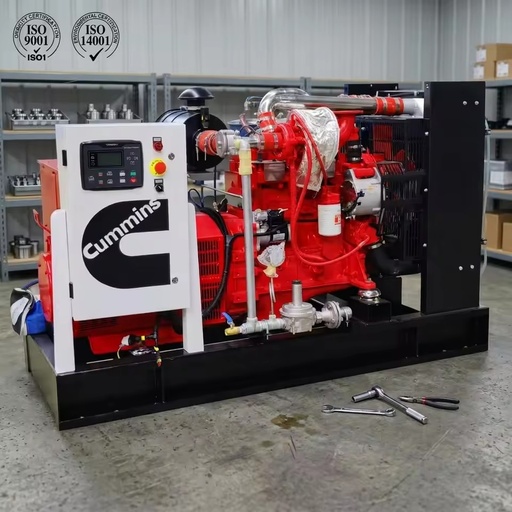Home Standby Gas Genset 30KW 40KVA Natural Gas LPG Biogas Silent Power Plant 3 Phase 380V 400V CE ISO