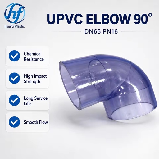 Transparent UPVC Rigid Pipe, Anti-Corrosion Plastic Straight Pipe for Chemical Laboratory & Water Treatment Pipeline